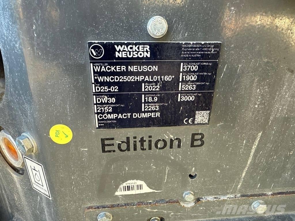 Wacker Neuson DW30 Minidumprar