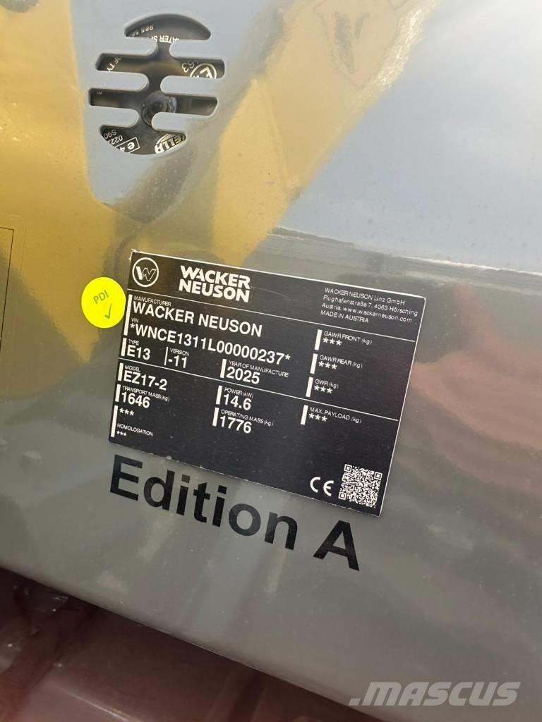 Wacker Neuson EZ 17 Minigrävare < 7t