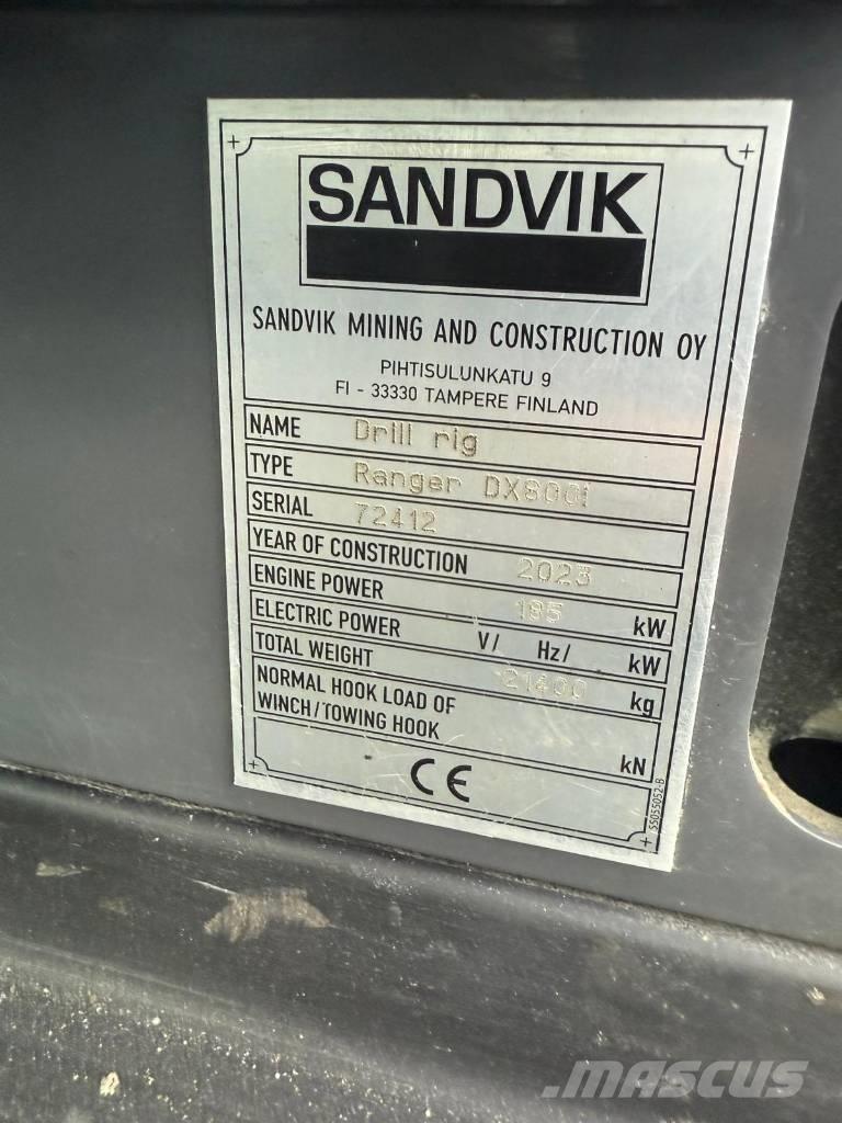 Sandvik DX 800I Borrutrustning för ytborrning