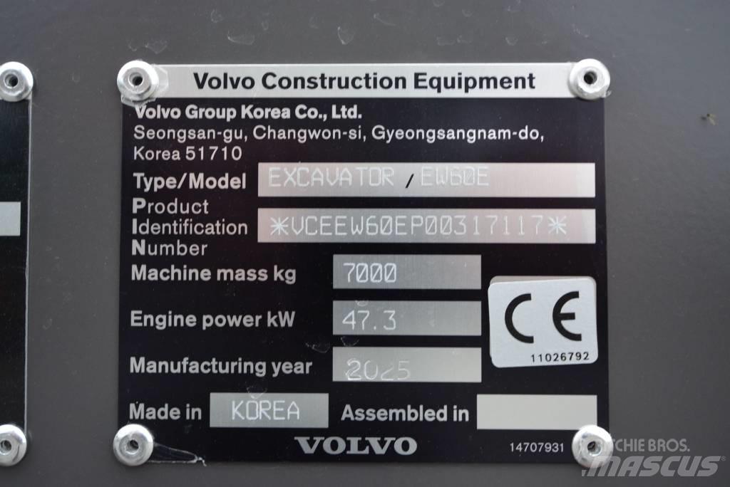 Volvo EW 60 E Minigrävare < 7t