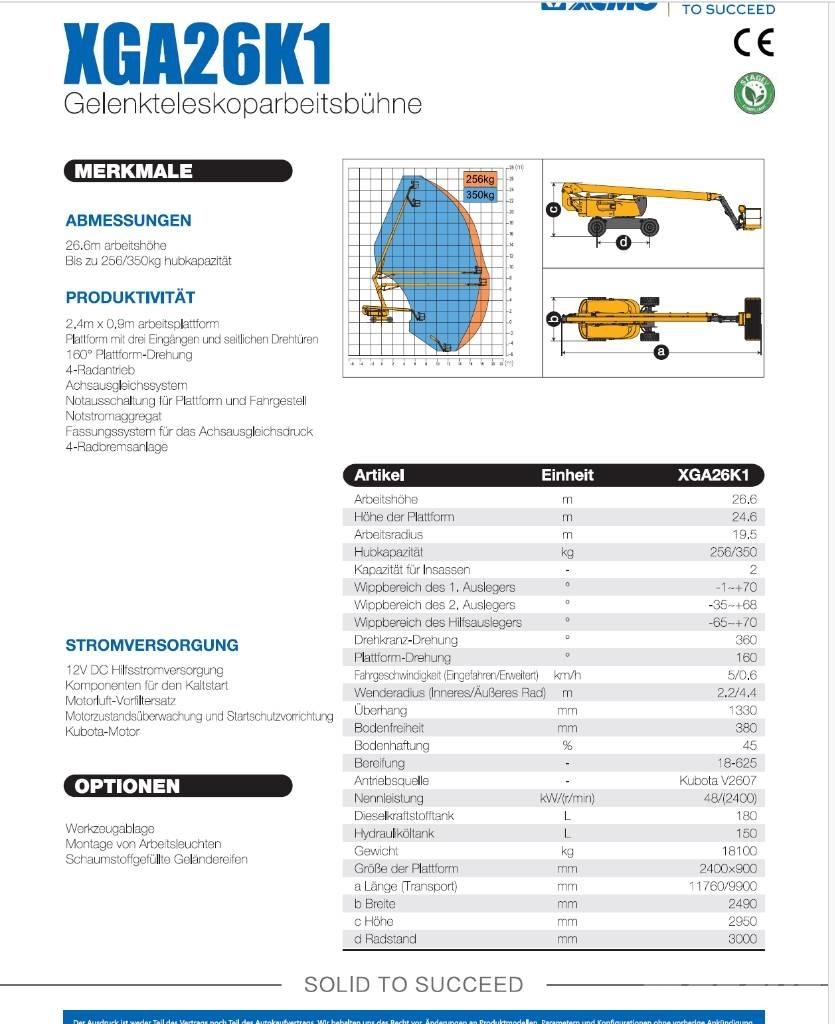 XCMG XGA26K1 Bomliftar