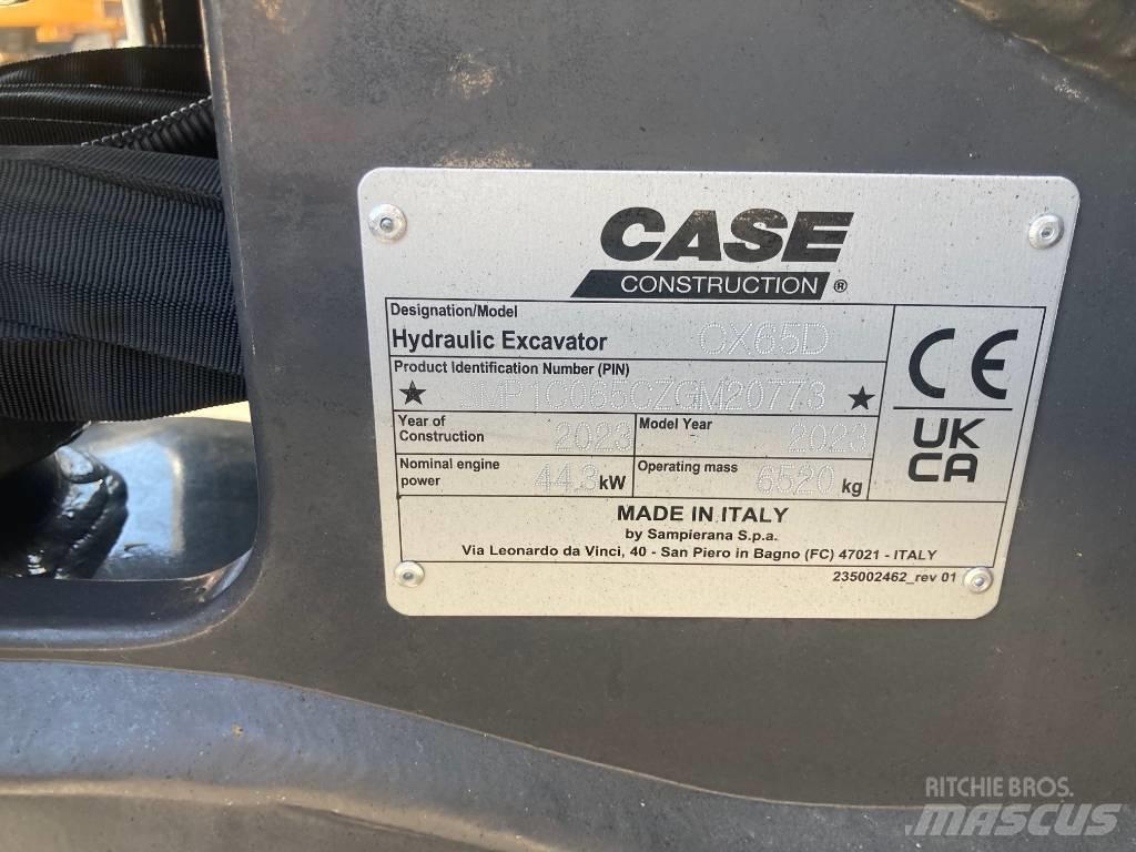 CASE CX65D Minigrävare < 7t