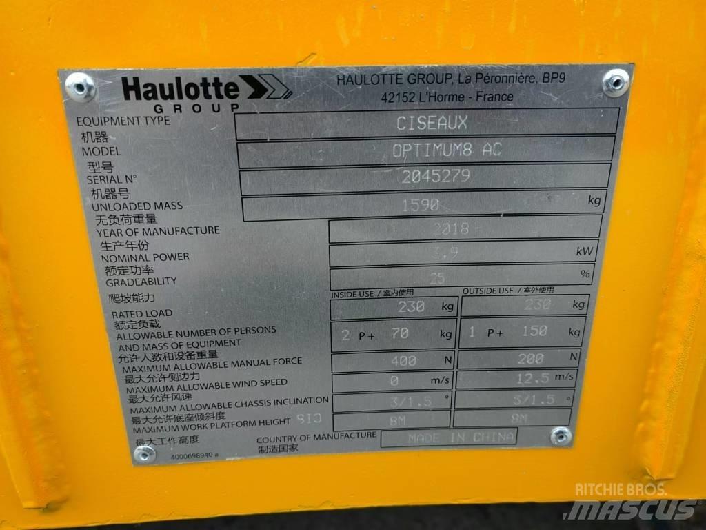 Haulotte OPTIMUM 8 Saxliftar