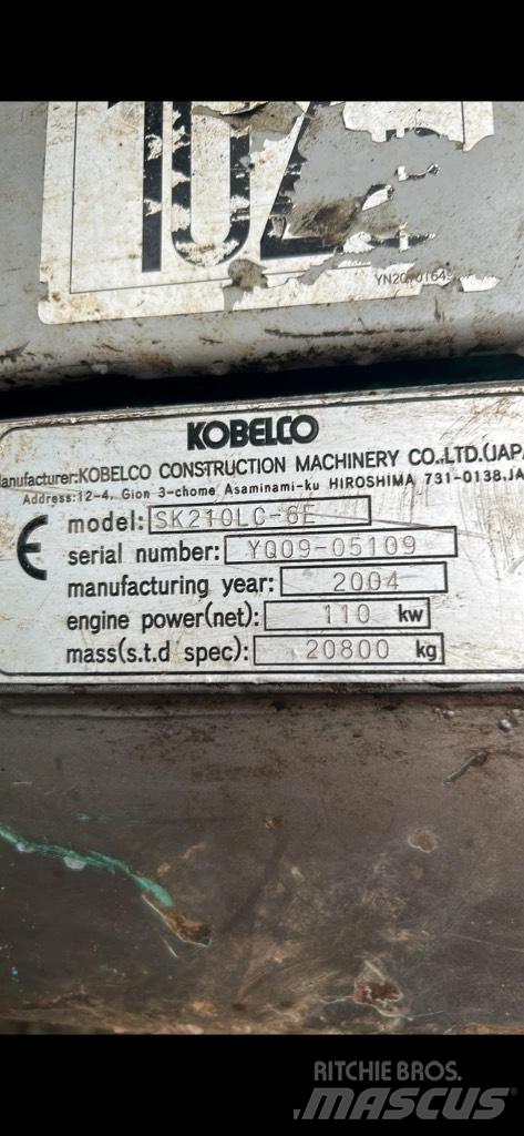 Kobelco SK210 lc Bandgrävare