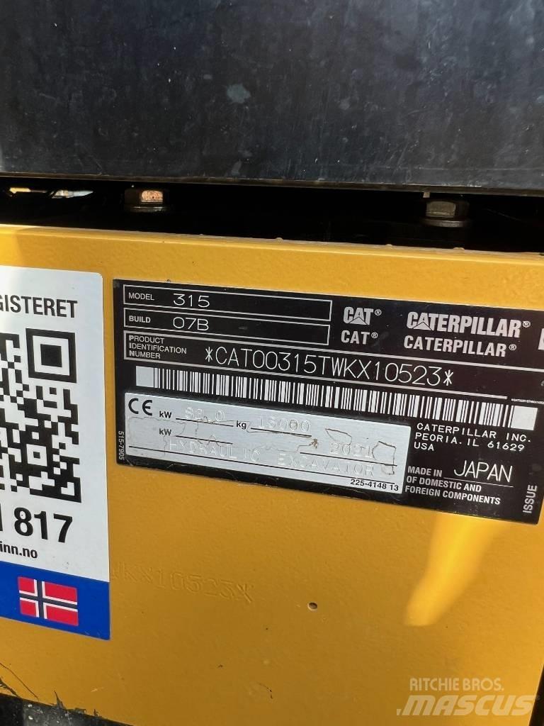 CAT 315 Bandgrävare