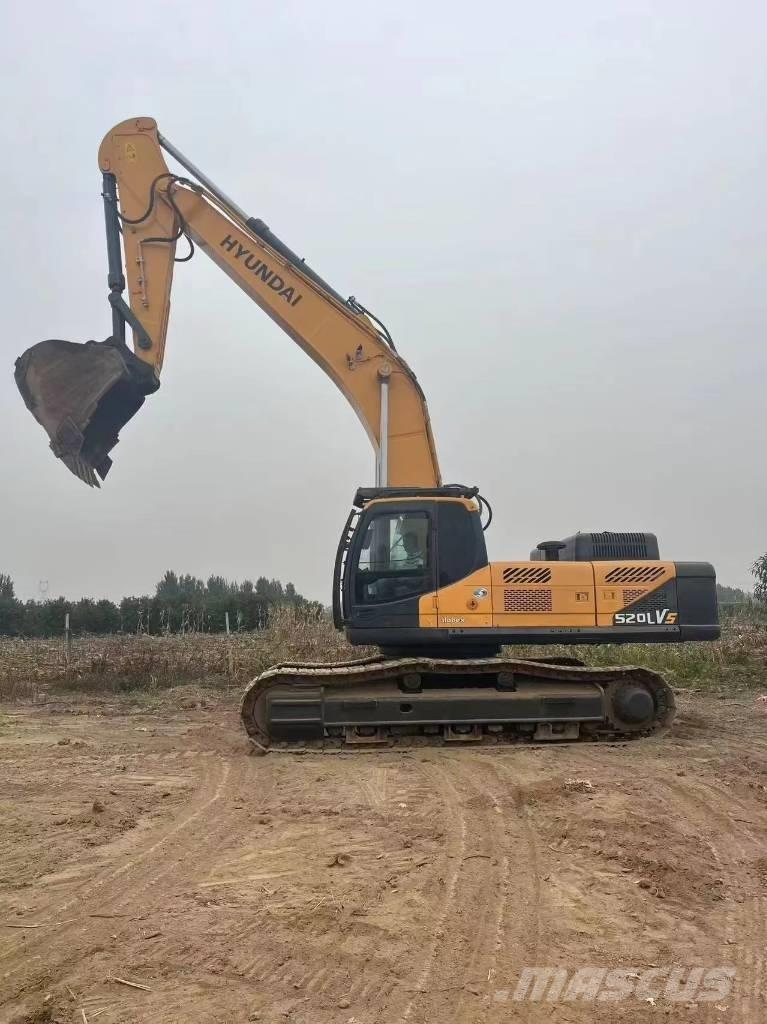 Hyundai Robex 520 VS Bandgrävare