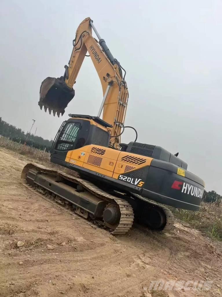 Hyundai Robex 520 VS Bandgrävare