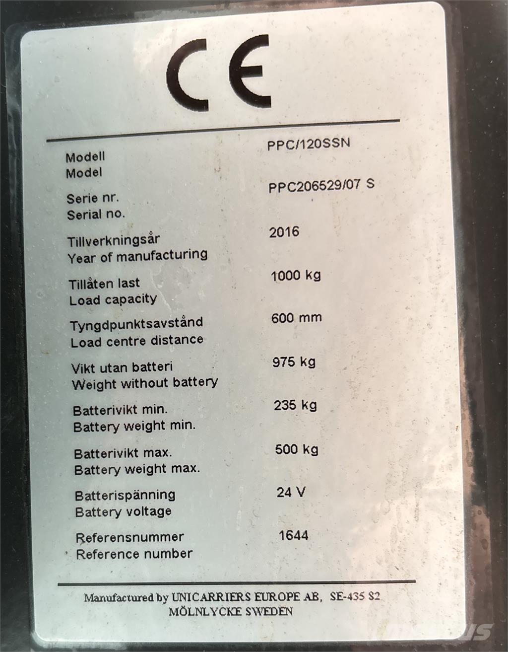 Atlet PPC120 Plocktruck, låglyftande