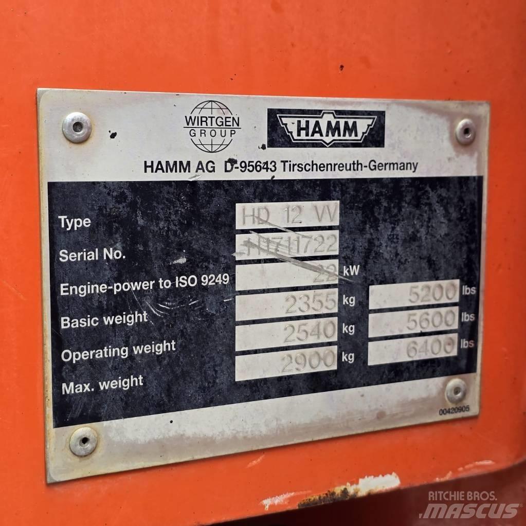 Hamm HD 12 VV Tvåvalsvältar