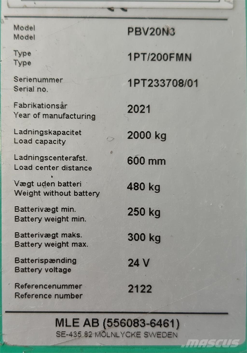Mitsubishi PBV20N3 Flaktruck