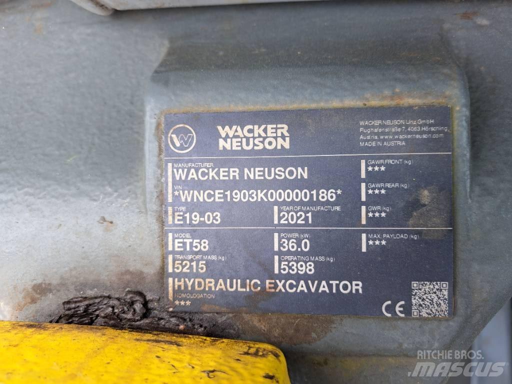 Wacker Neuson ET58 Bandgrävare