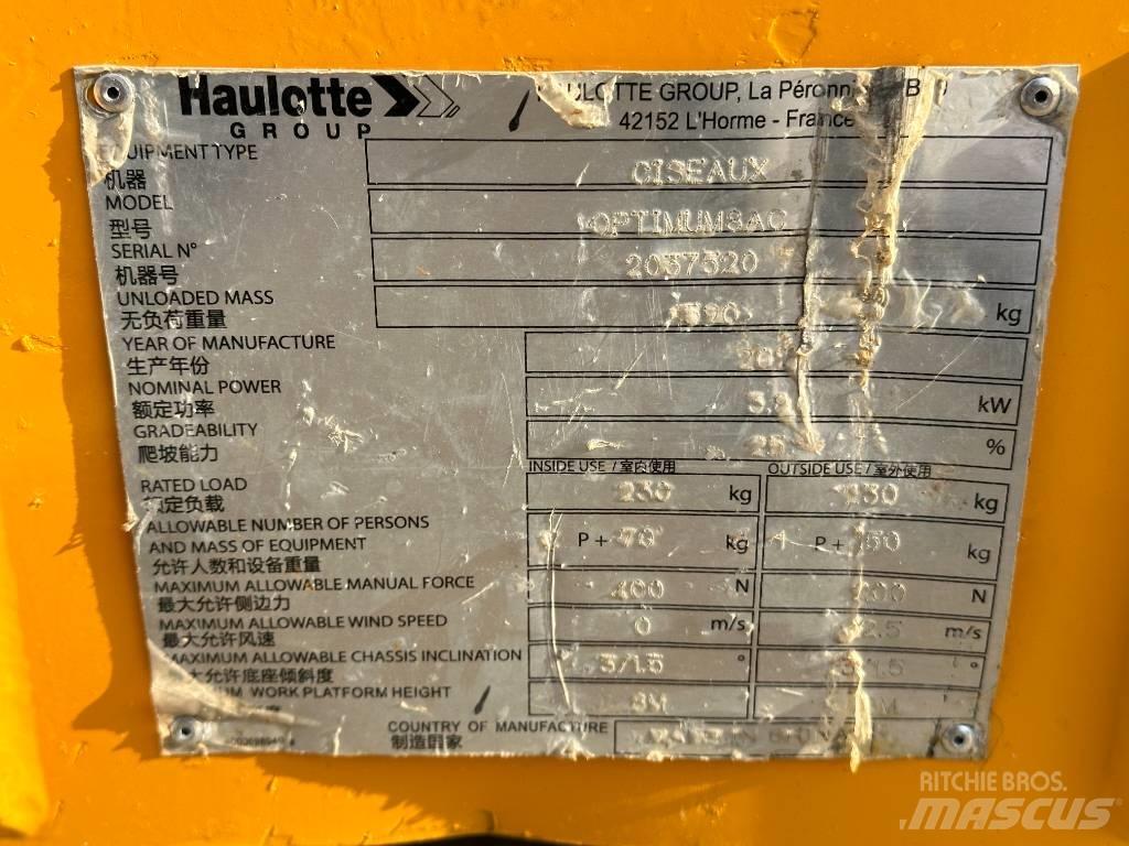 Haulotte OPTIMUM 8 Saxliftar