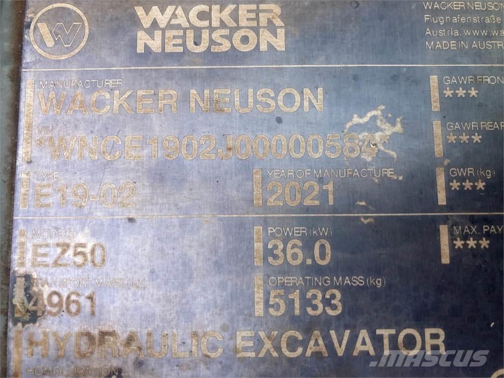 Wacker Neuson EZ50 Minigrävare < 7t