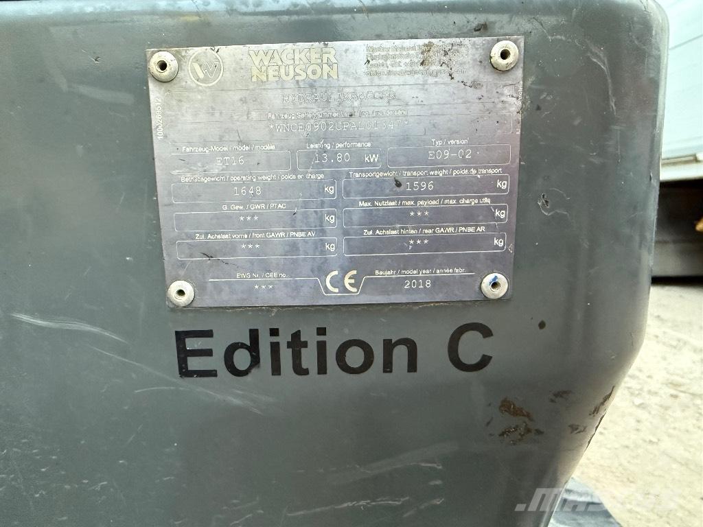 Wacker Neuson ET 16 Minigrävare < 7t