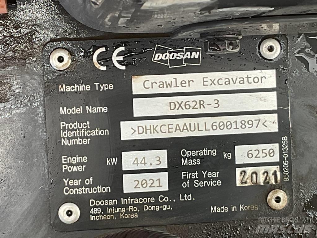 Doosan DX 62 R-3 Minigrävare < 7t