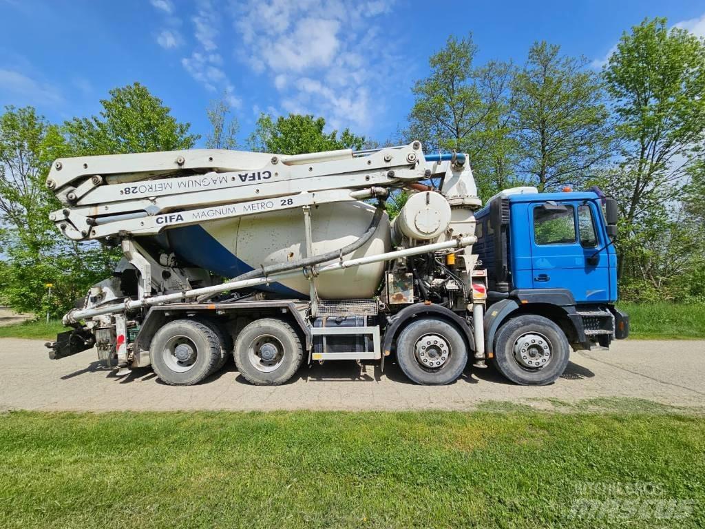 MAN F 2000 (41.410) Lastbilar med betongpump