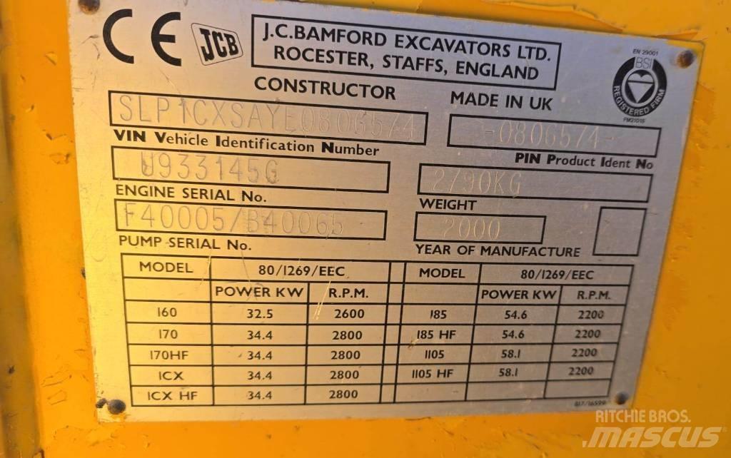 JCB 1 CX Grävlastare