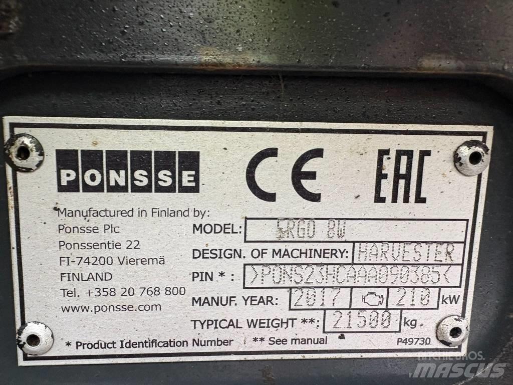 Ponsse Ergo 8W Skördare