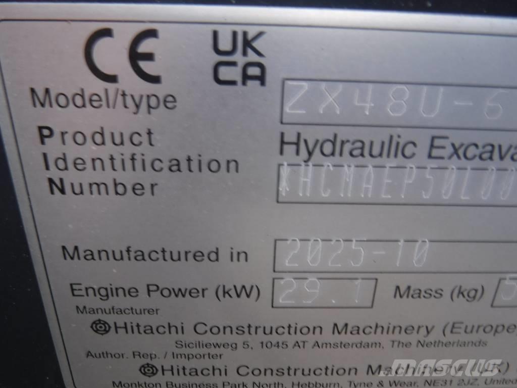 Hitachi ZX 48 U-6 Minigrävare < 7t