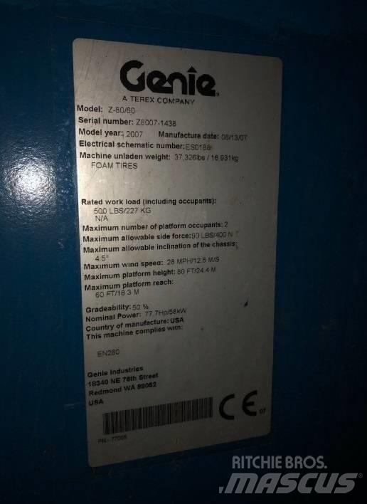Genie Z 80/60 Bomliftar