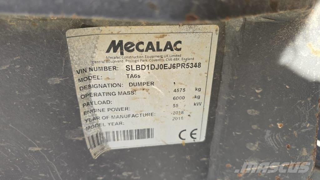 Mecalac TA 6 S Midjestyrd dumper