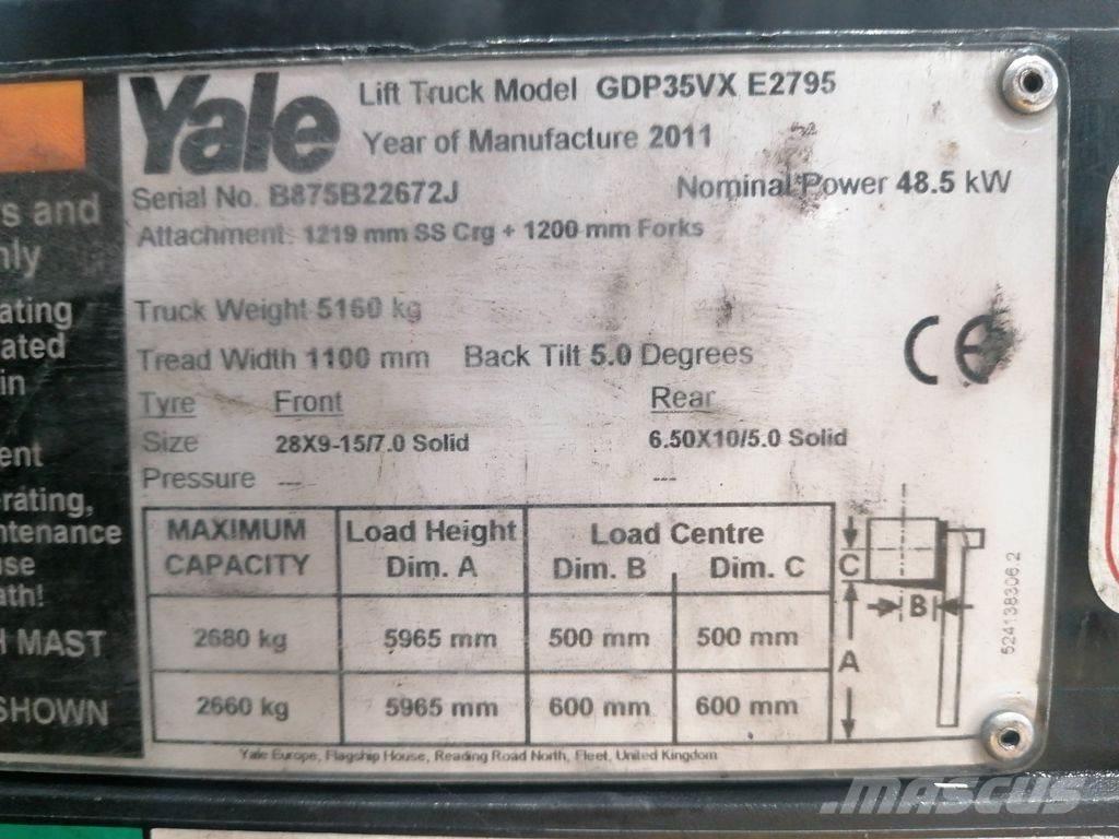 Yale GDP35VX Dieselmotviktstruckar