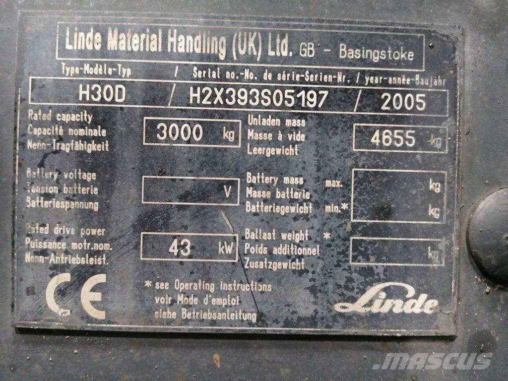 Linde H30D Dieselmotviktstruckar