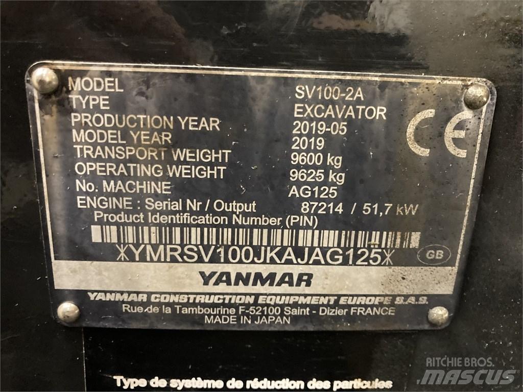 Yanmar SV 100-2A Midigrävmaskiner 7t - 12t