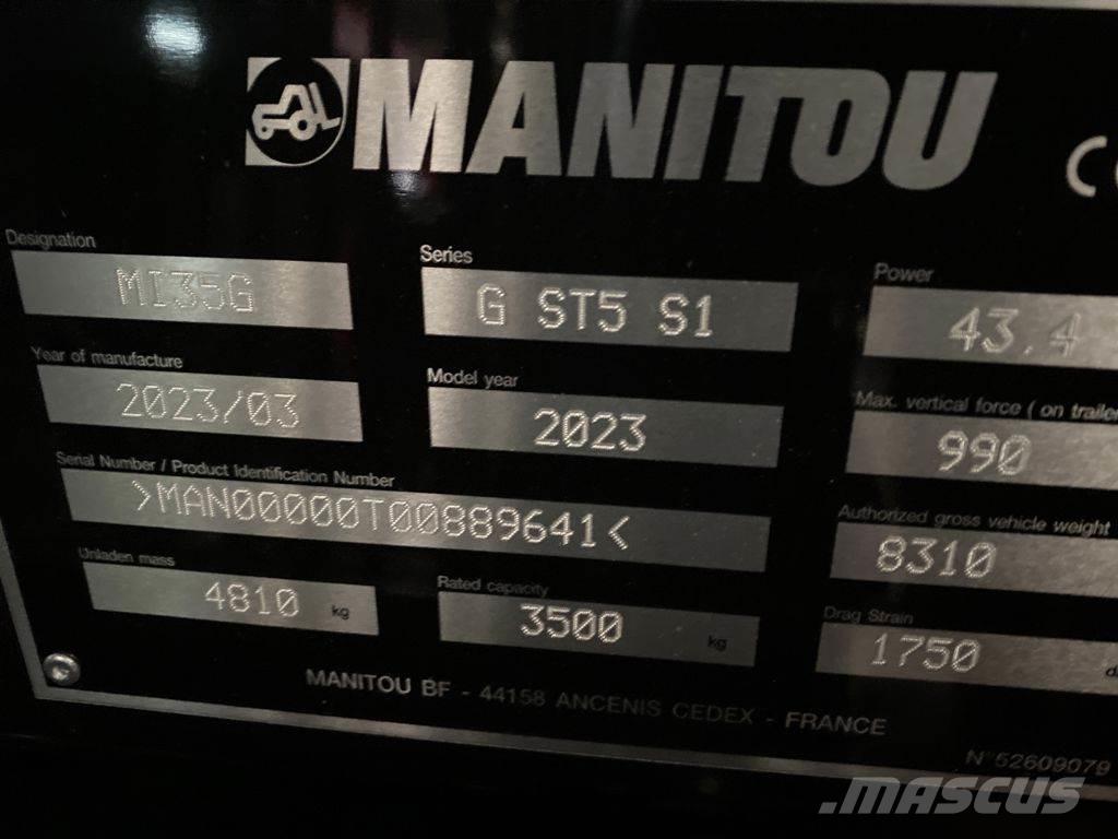 Manitou MI35G Gasolmotviktstruckar