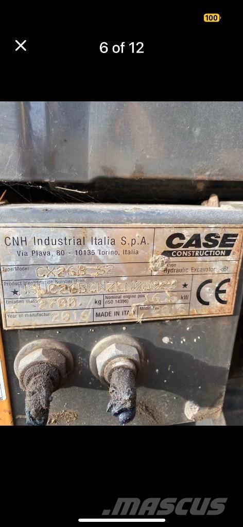 CASE CX 26 B ZTS Minigrävare < 7t