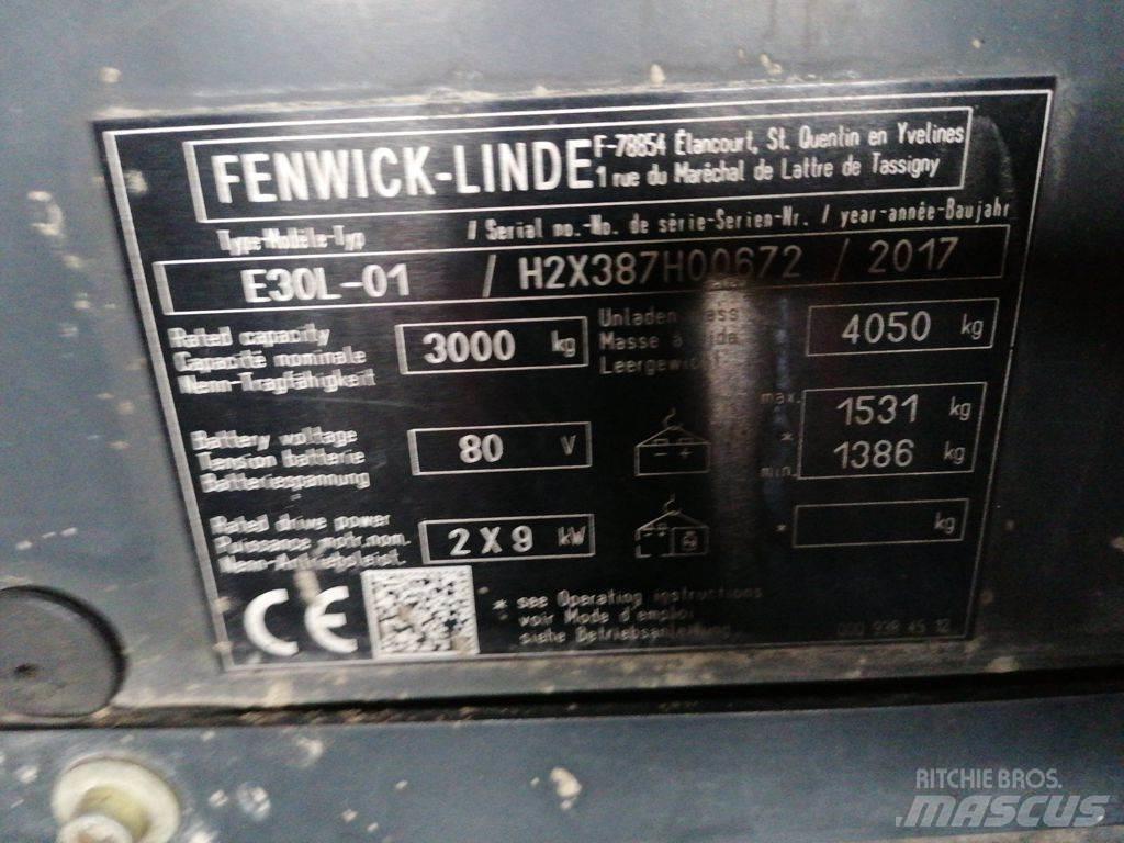 Linde E30L-01 Elmotviktstruckar