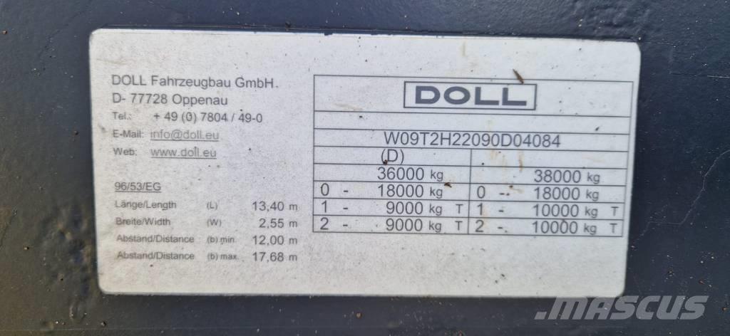 Doll T2H Låg lastande semi trailer