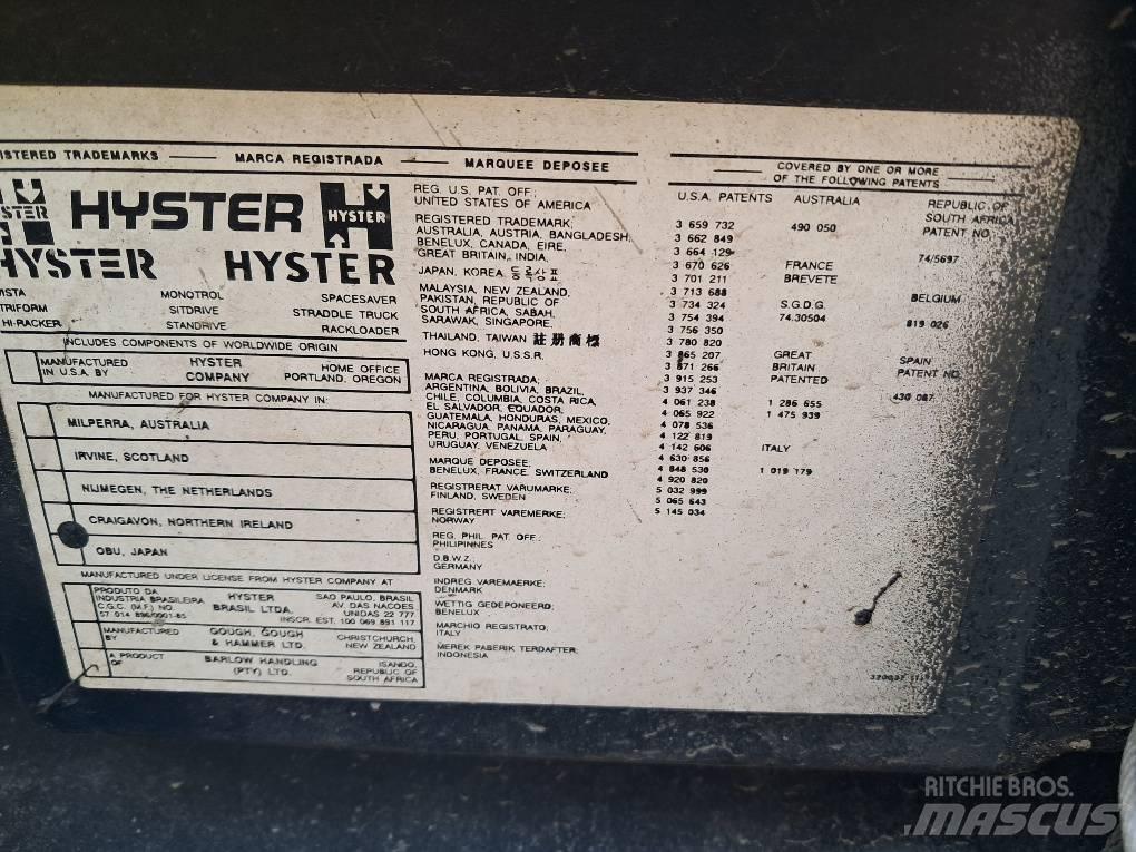 Hyster H250XL Gasolmotviktstruckar