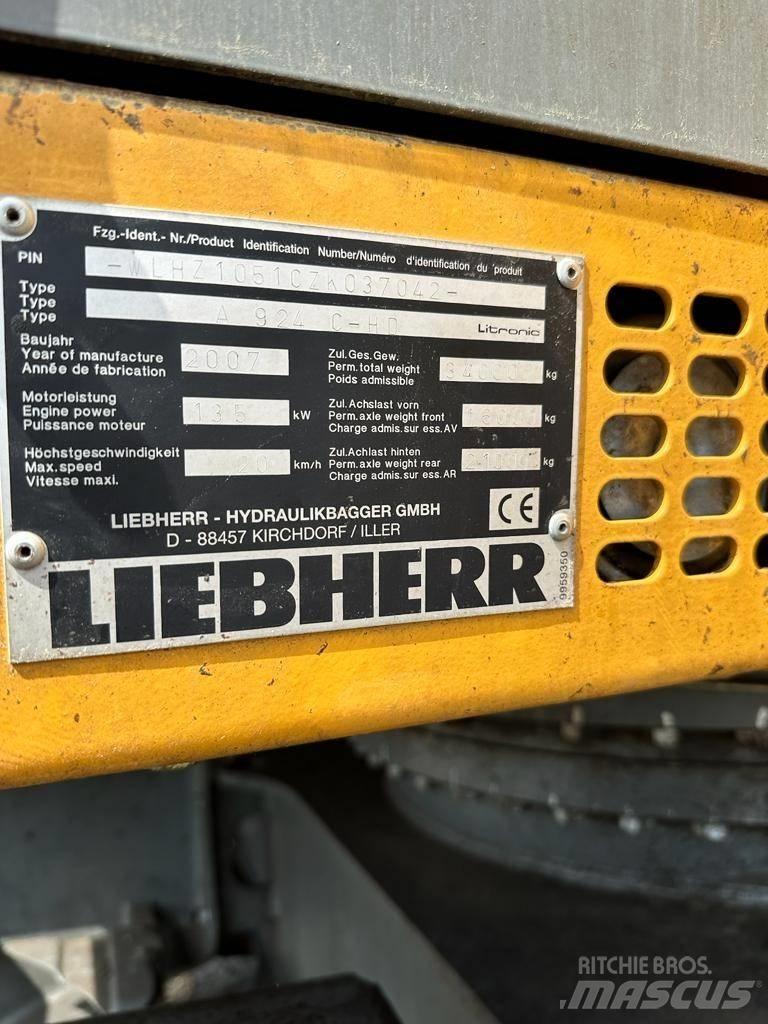 Liebherr A 924C-HD Hjulgrävare