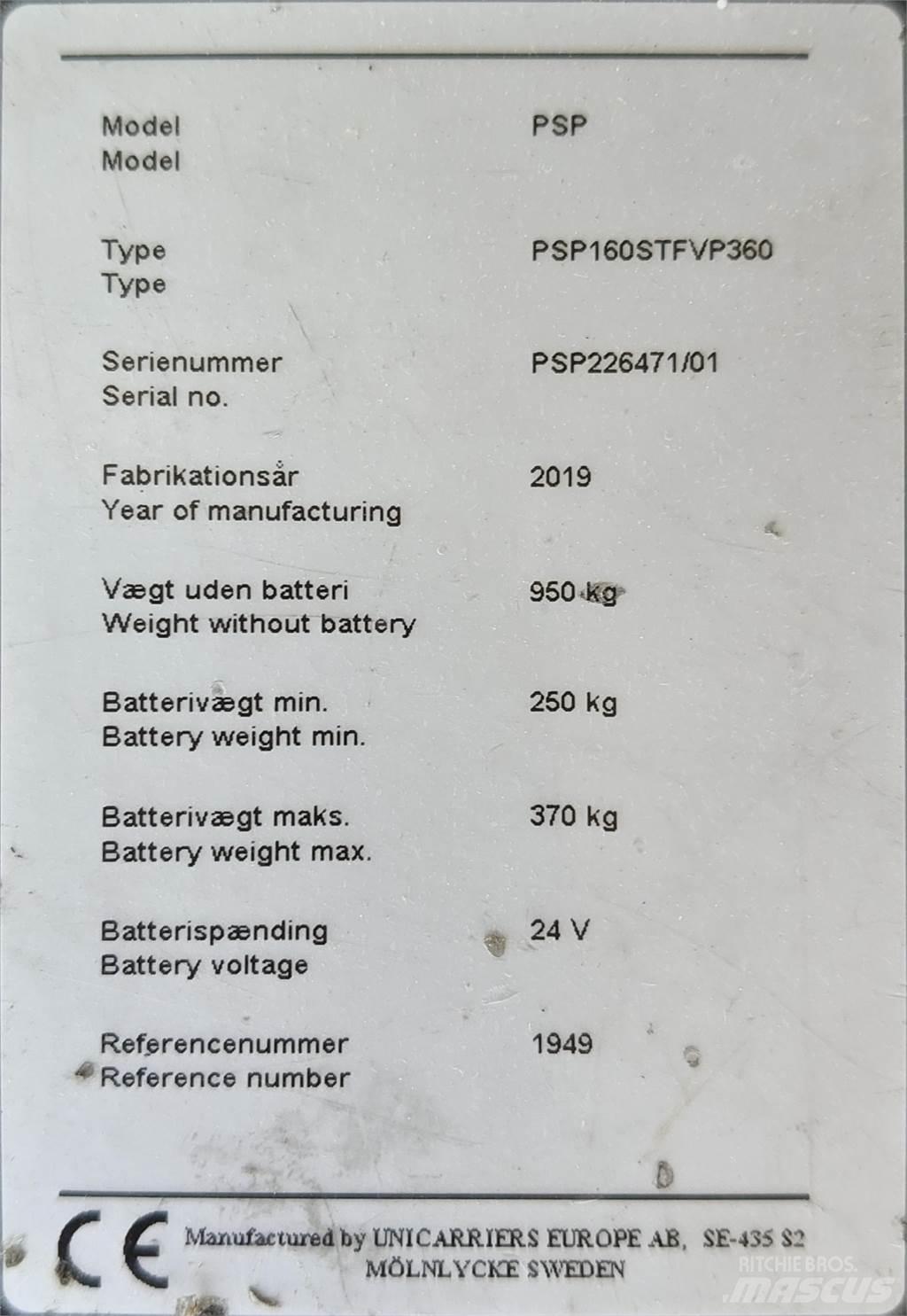 Atlet PSP160 Låglyftare med plattform