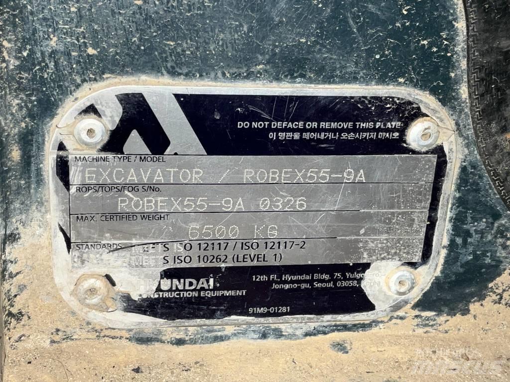 Hyundai Robex 55-9 A Hytter och interiör