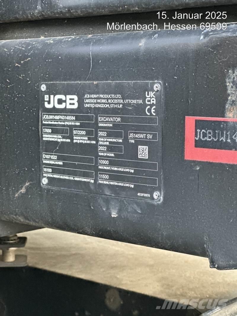 JCB JS145W PLUS Hjulgrävare