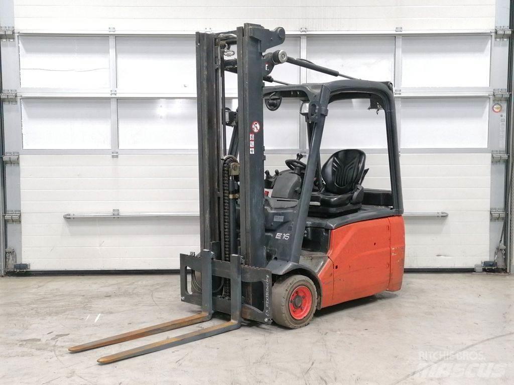 Linde E16-01 Elmotviktstruckar