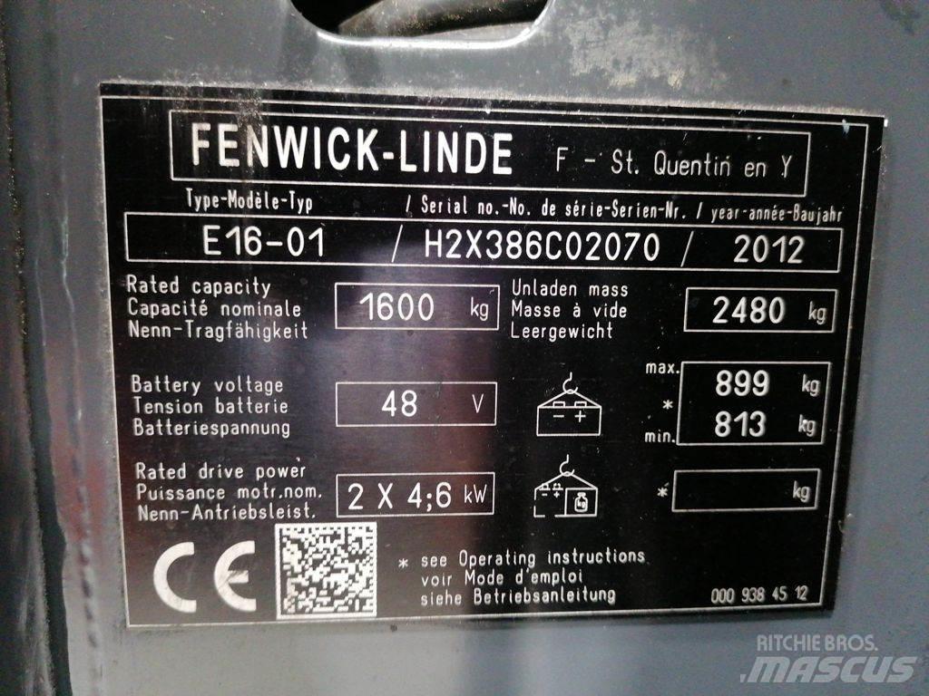 Linde E16-01 Elmotviktstruckar