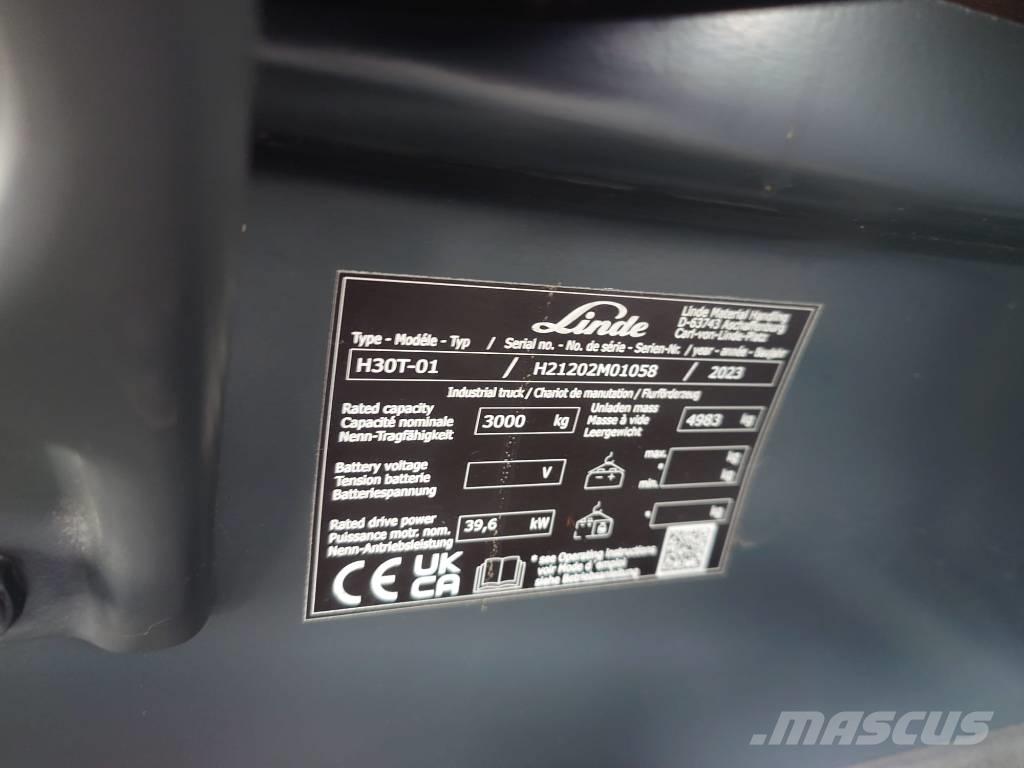 Linde H 30 T Gasolmotviktstruckar