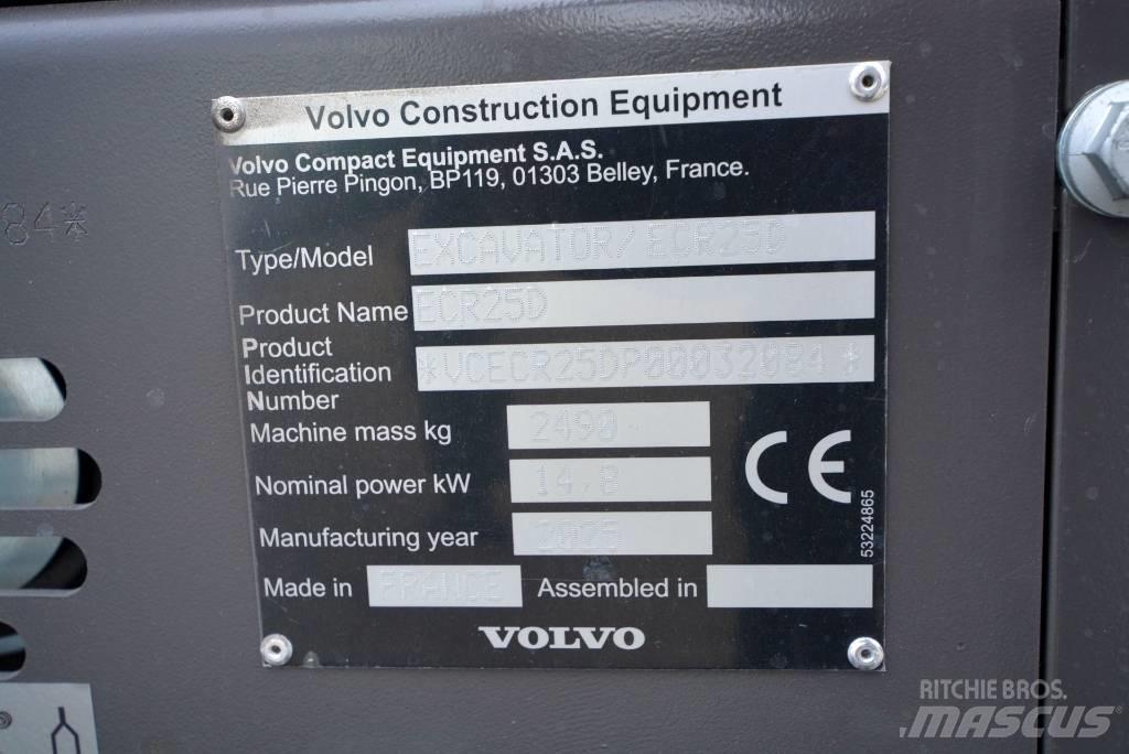 Volvo ECR 25 D Minigrävare < 7t