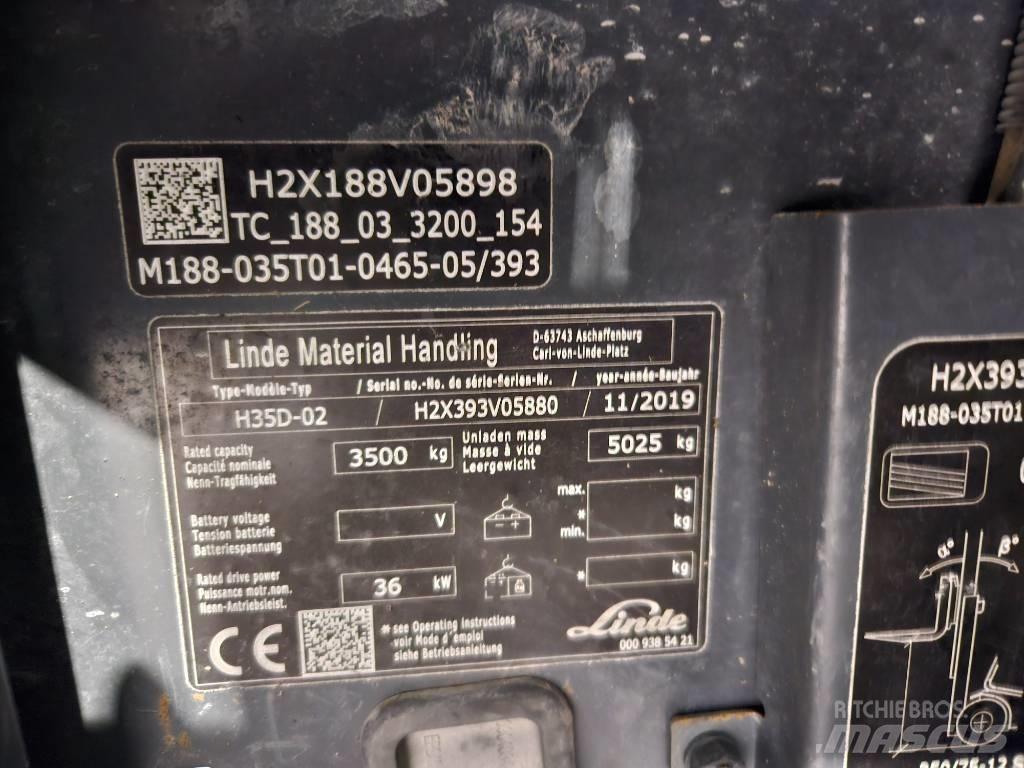 Linde H35D Dieselmotviktstruckar