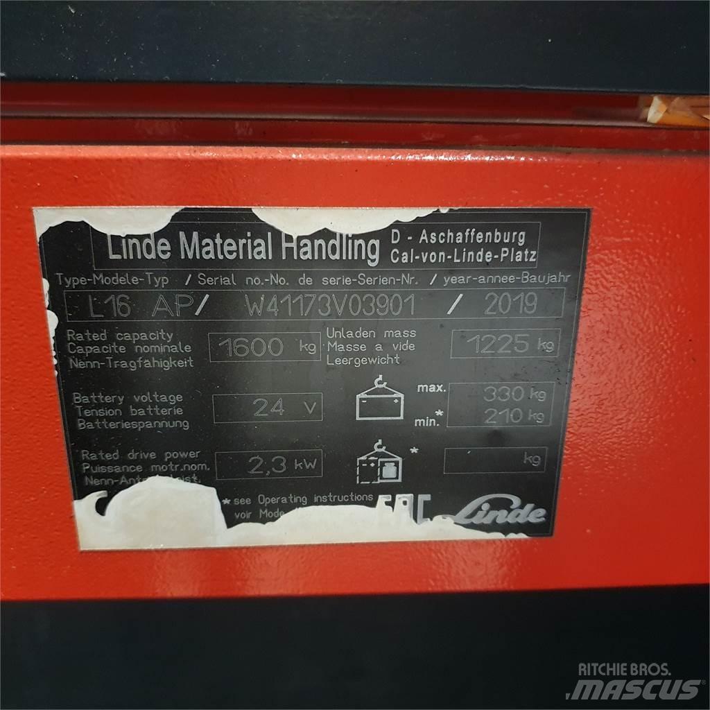Linde L16APi Staplare-led