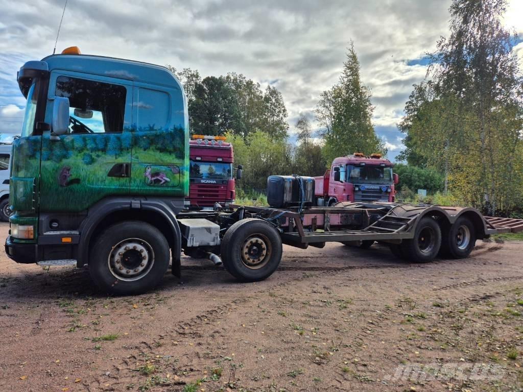 Scania R 124 Transportbilar för Skogsmaskiner