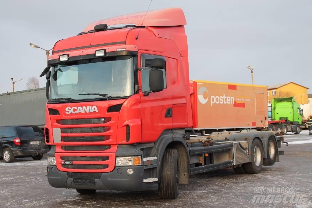Scania R480 LB6X2HNB Växelflak-/Containerbilar