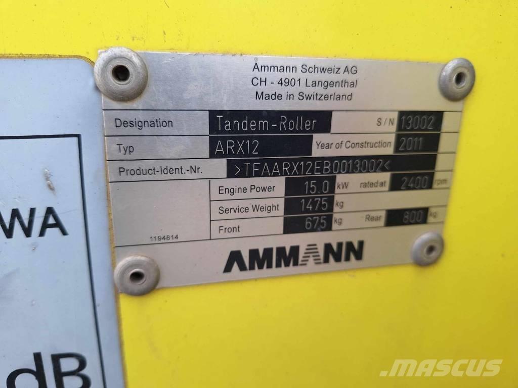 Ammann ARX 12 Tvåvalsvältar