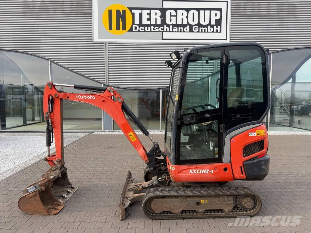 Kubota KX 018-4 Minigrävare < 7t