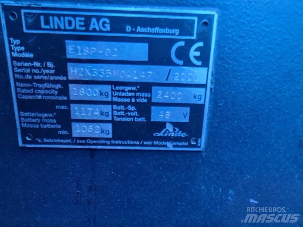 Linde E16P Elmotviktstruckar