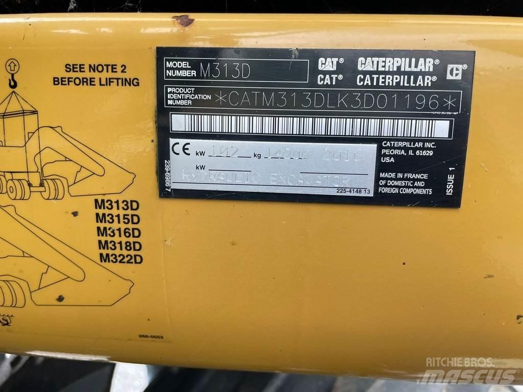 CAT M313D - CE Hjulgrävare