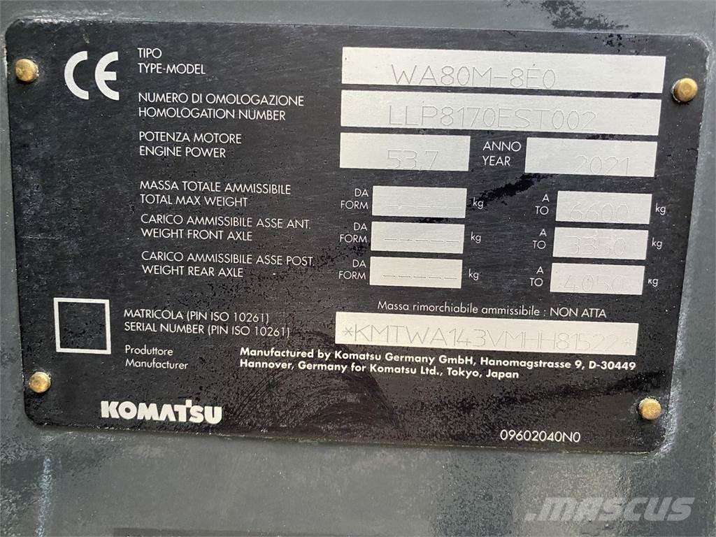 Komatsu WA80M-8EO Kompaktlastare
